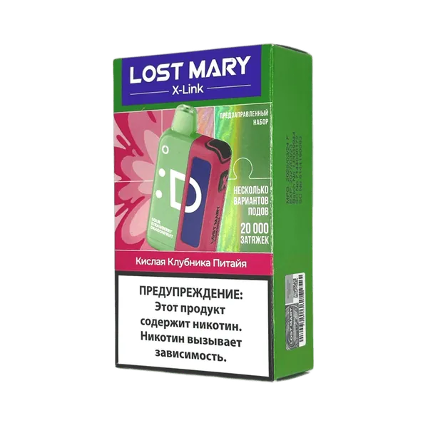 Устройство с картриджем Lost Mary 20000 Кислая клубника питайя