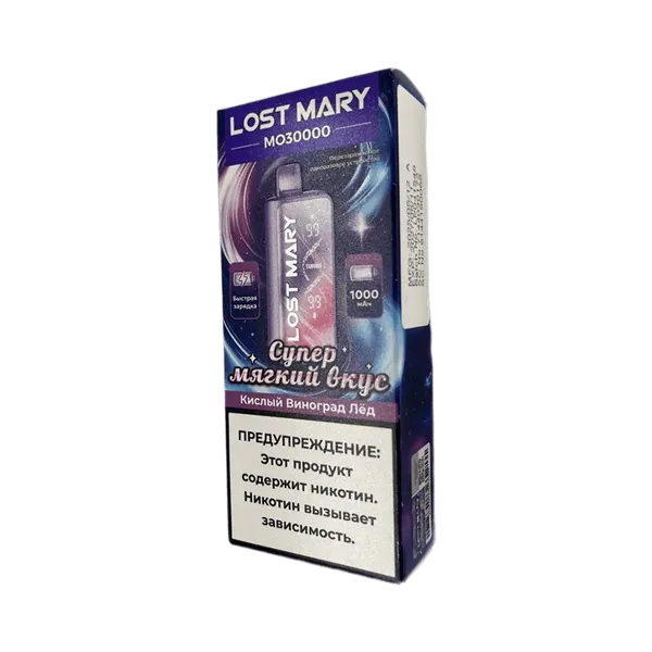 Lost Mary 30000 кислый виноград лед
