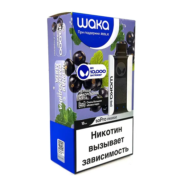 WAKA 10000 черная смородина мята