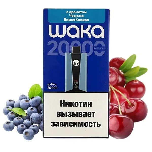 WAKA 20000 Черника Клюква Вишня